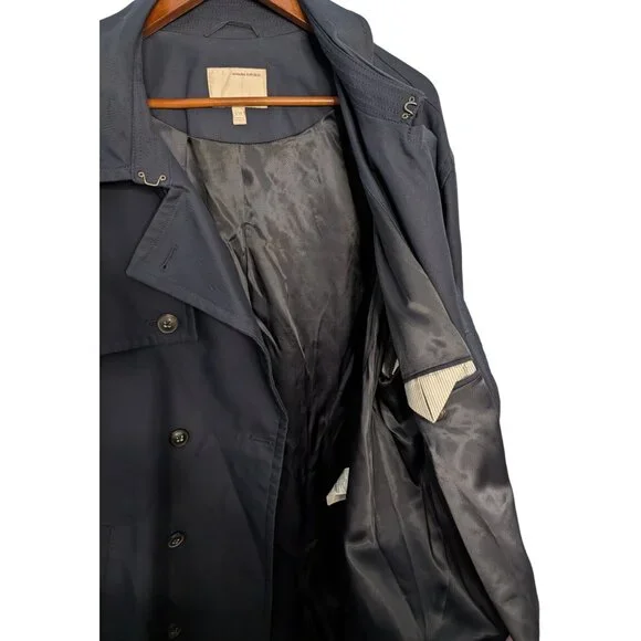 Banana Republic Heritage Collection XXL Navy Water Repellent Officer Coat Winter